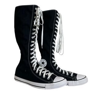 Converse Chucks Knee High XXHi Tops Lace Up Black Sneaker Shoes Ws 12.5